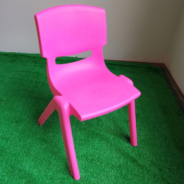 Silla bonita y colorida, mesas y sillas para niños, respaldo de plástico, silla pequeña, muebles para niños gruesos