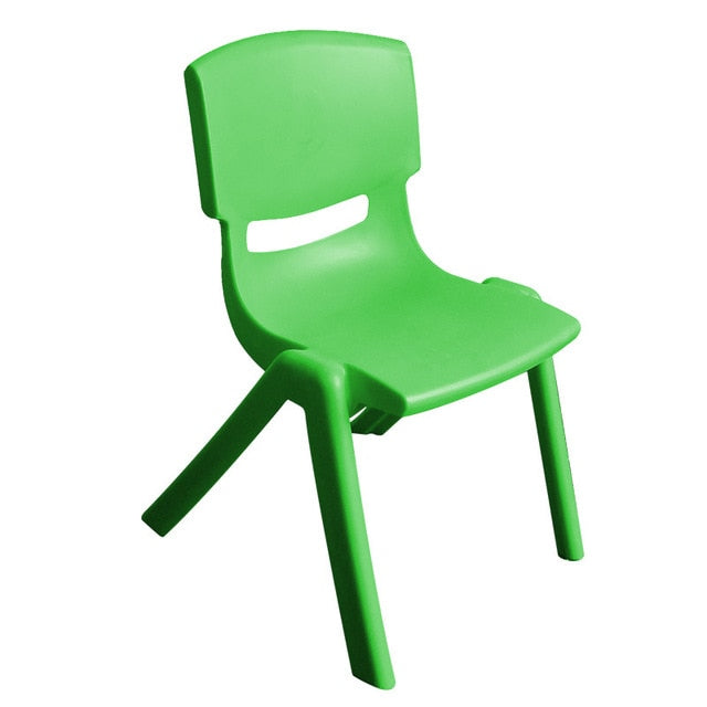 Colorful cute chair children's tables and chairs plastic backrest small chair thickened scrub children furniture
