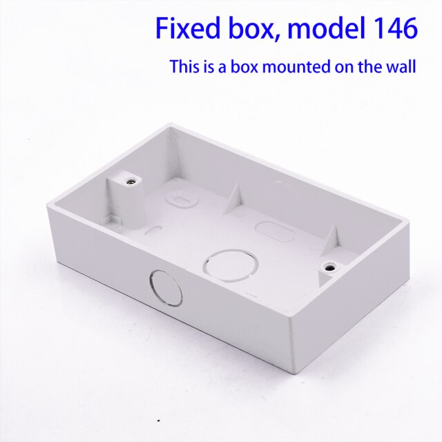 Caja de montaje externa Delviz para interruptor de pared estándar de 146*86mm, MaterialsBOX, Cassette de enchufe de pared, caja de conexiones de pared exterior