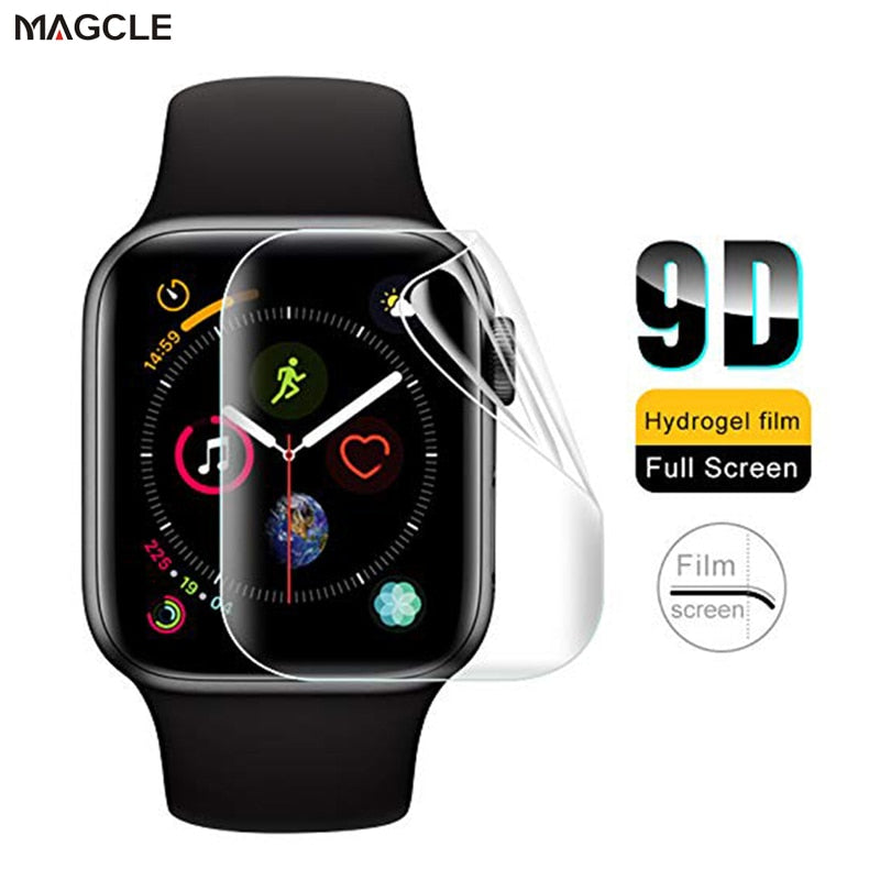 Soft Hydrogel Full Screen Protector Film for Apple Watch 38mm 42mm 40mm 44mm Tempered Film for iwatch 6/5/4/3/2/1 Not Glass
