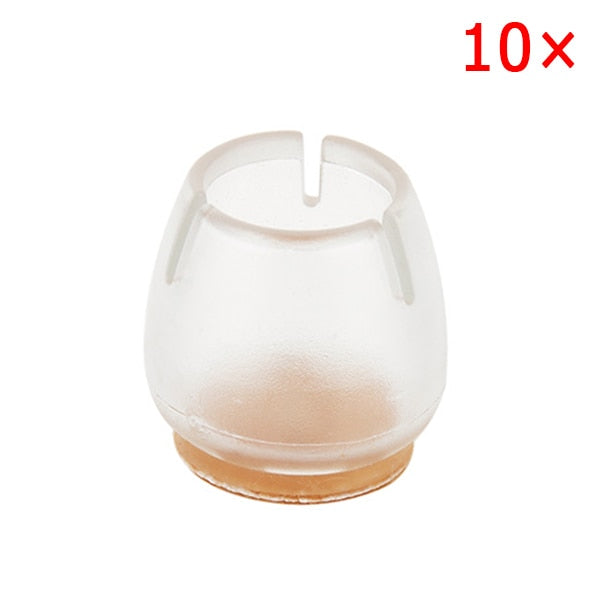 10pcs Silicone Rectangle Square Round Chair Leg Caps Feet Pads Furniture Table Covers Wood Floor Protectors   SDF-SHIP