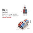 5/10pcs/Lot SPL-42/62 Mini Fast Wire Connector Universal Wiring Cable Connector Push-in Conductor Terminal Block DIY YOU
