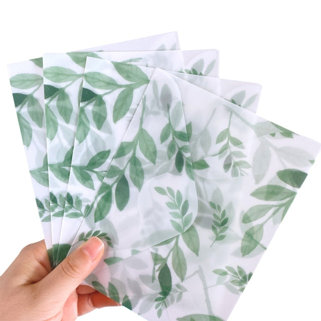 8 unids/lote de sobres creativos de papel de ácido sulfúrico para las cuatro estaciones en suministros escolares de oficina aleatorios, cuatro selecciones