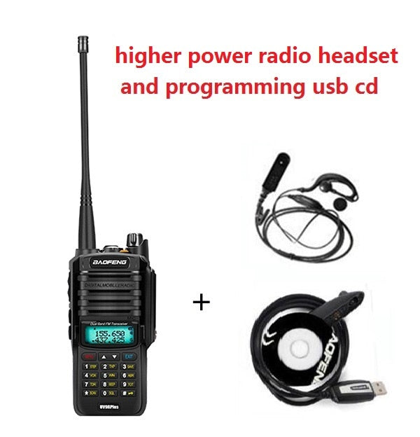 10W 4800MAH battery Long rang walkie talkie Baofeng UV-9R plus  cb radio comunicador waterproof walkie talkie uv-9r plus рация