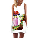 ECOBROS 2020 New Women Summer Dress casual sleeveless Loose floral print mini dresses plus size woman clothing dress vestidos