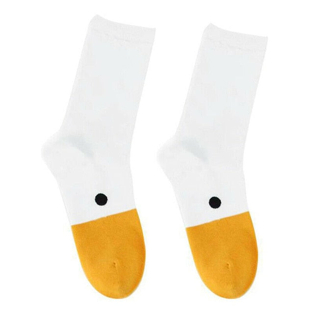 Game Untitled Goose Socks Animal Funny Unisex Casual Soft Cottton White Sock