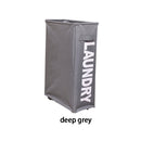 Cesto de ropa sucia Oxford con ruedas, cesto de ropa sucia delgado de esquina multifuncional, cesto de almacenamiento de ropa sucia, contenedor organizador