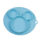 Kids Bowl Plates baby feeding silicone plate children's integrated baby silica gel dishes