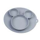Kids Bowl Plates baby feeding silicone plate children's integrated baby silica gel dishes