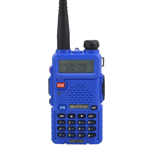 Baofeng walkie talkie uv-5r radio bidireccional de doble banda VHF/UHF 136-174MHz y 400-520MHz FM transceptor portátil con auricular