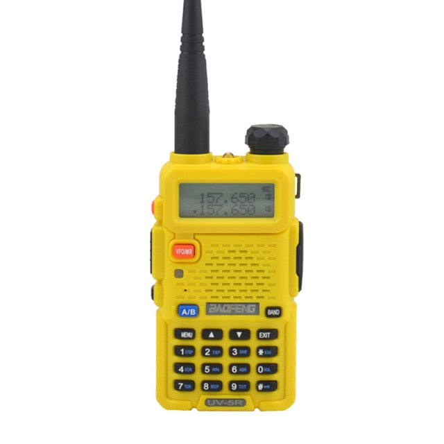 Baofeng walkie talkie uv-5r radio bidireccional de doble banda VHF/UHF 136-174MHz y 400-520MHz FM transceptor portátil con auricular