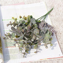 YO CHO Artificial Plant Eucalyptus Leaves Plastic Green Plants Fake Eucalyptus Leaves DIY Home Wedding Forest Style Decorations