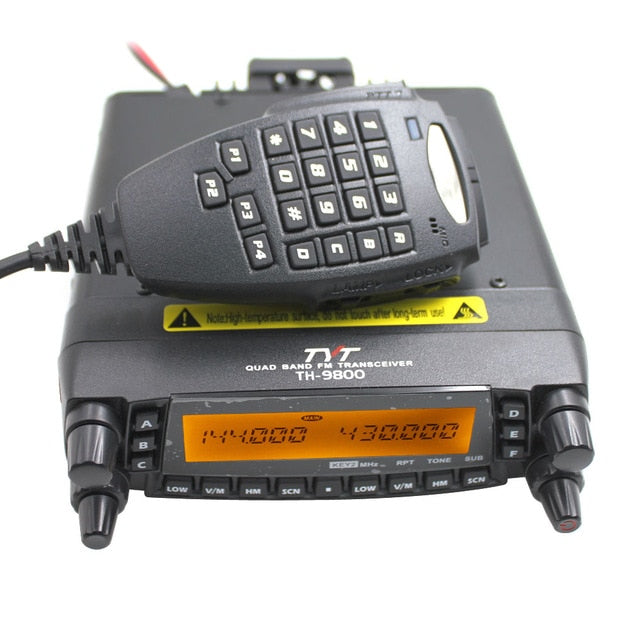 Última versión TYT TH-9800 Quad Band 29/50/144/430MHz 50W Walkie Talkie actualizado TH9800 809CH estación de Radio móvil de pantalla Dual