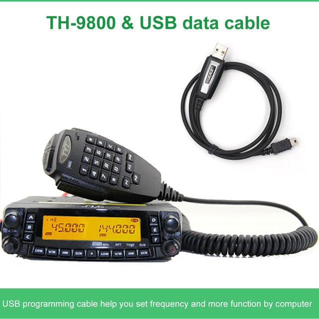 Última versión TYT TH-9800 Quad Band 29/50/144/430MHz 50W Walkie Talkie actualizado TH9800 809CH estación de Radio móvil de pantalla Dual