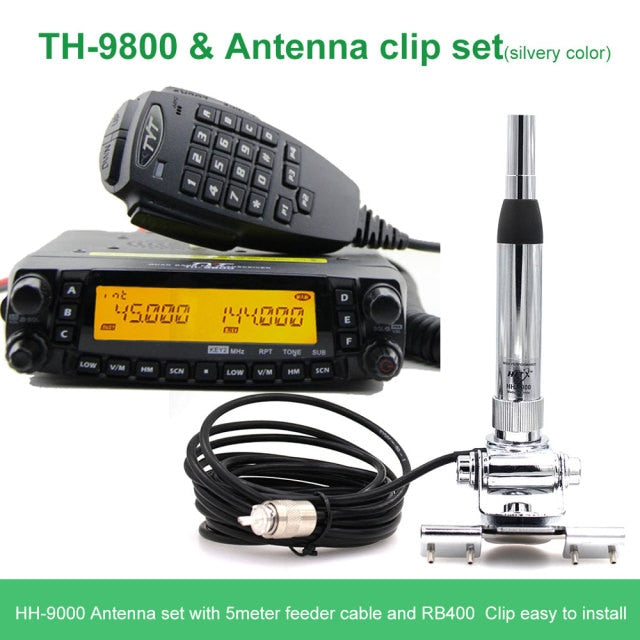Latest version TYT TH-9800 Quad Band 29/50/144/430MHz 50W Walkie Talkie Upgraded TH9800 809CH Dual Display Mobile Radio Station