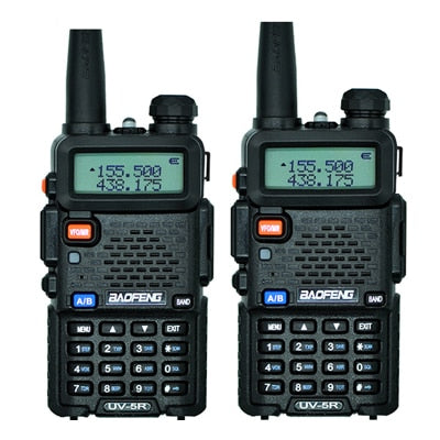2Pcs Baofeng UV-5R Walkie Talkie UV5R CB Radio Station 5W 128CH VHF UHF Dual Band UV 5R Two Way Radio for Hunting Ham Radios