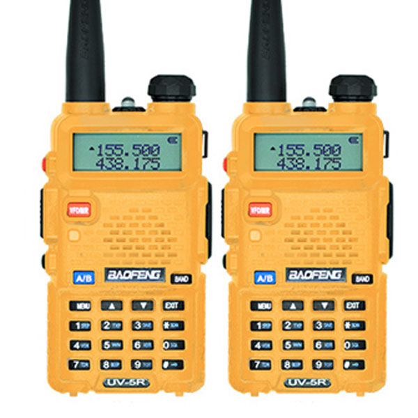 2 Stück Baofeng UV-5R Walkie Talkie UV5R CB Radio Station 5W 128CH VHF UHF Dualband UV 5R Funkgerät für die Jagd von Amateurfunkgeräten