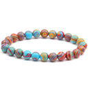 Beaded Bracelet 8mm Natural Stone Lava Tiger Eye Black Onyx Matte Healing Beads Bangle Stretch Charm Yoga For Women Men Jewelry