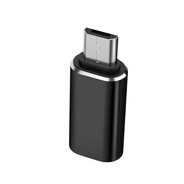 Typ-C-Adapter USB C auf Micro-USB-Kabel Legierung Micro-USB-Stecker auf Typ-C-Buchse Adapter-Konverter-Anschluss für Telefon-Tablet