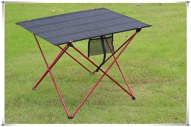 Mesa plegable portátil plegable para acampar al aire libre, Picnic, aleación de aluminio 6061, ultraligera