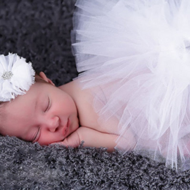 Accesorios de fotografía recién nacido, falda tutú de princesa para niñas, diadema, foto de niña recién nacida, pettiskirt verde, accesorios de fotografía