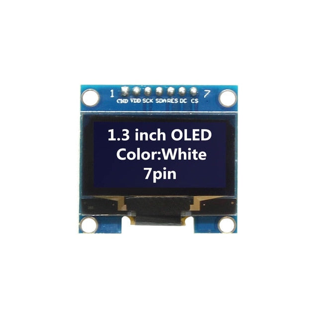 Módulo OLED de 1,3 pulgadas Color blanco 128X64 OLED LCD Módulo de pantalla LED 1,3 IIC I2C SPI Comunicación para arduino Diy Kit