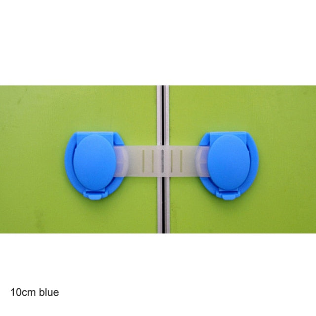 10pcs/pack Children Protective Locks Baby Safety Door lock Long Short Style ABS Locks Drawer Lock home Furniture accessories