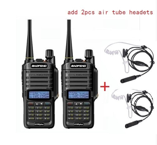 2pcs high Power 10w Baofeng UV-9R plus Waterproof walkie talkie two way radio ham radio cb radio comunicador рация