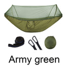 Outdoor Mosquito Net Parachute Hammock Portable Camping Hanging Sleeping Bed High Strength Sleeping Swing 250x120cm