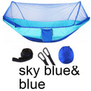 Outdoor Mosquito Net Parachute Hammock Portable Camping Hanging Sleeping Bed High Strength Sleeping Swing 250x120cm