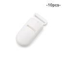 LOFCA 10pcs Baby Pacifier Clips Solid Plastic Pacifier Clips Soother Holder Infant Pacifier Nipples Holder Multi Color Clamp Toy