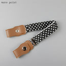 Child Kids Buckle-Free Elastic Belt No Buckle Stretch Canvas Belt For Boys Girls Adjustable Children Belts For Jeans Pants