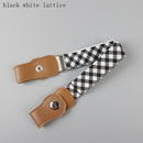Child Kids Buckle-Free Elastic Belt No Buckle Stretch Canvas Belt For Boys Girls Adjustable Children Belts For Jeans Pants