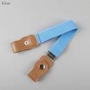 Child Kids Buckle-Free Elastic Belt No Buckle Stretch Canvas Belt For Boys Girls Adjustable Children Belts For Jeans Pants
