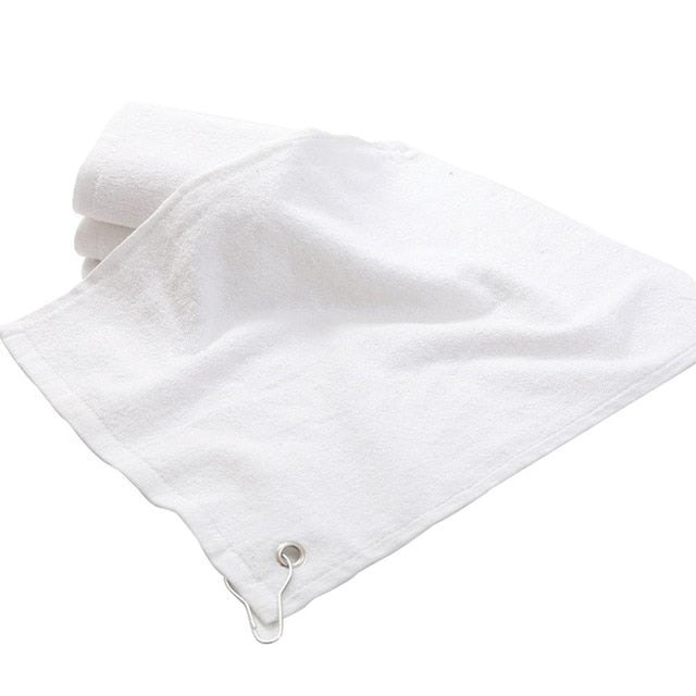 Toalla de Golf de 40x32cm con gancho, toalla de mano, toallas suaves de algodón, triangulación de envíos