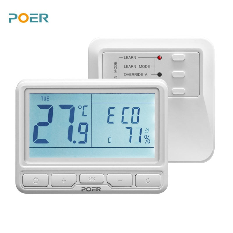 Termorregulador digital inalámbrico para sala de calderas, termostato inteligente wifi, controlador de temperatura para calefacción por suelo radiante programable