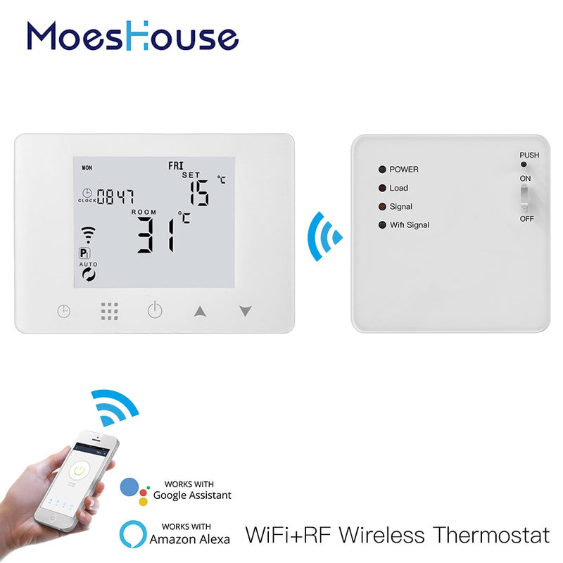 WiFi Smart Thermostat Wand-Hung Gasboiler Wasser Elektrische Fußbodenheizung Temperaturregler Funktioniert mit Alexa Google Home