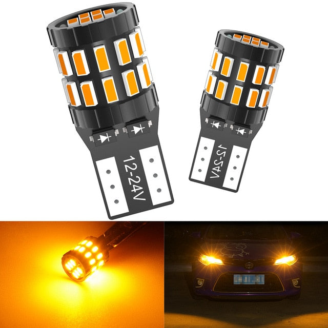 2 uds W5W T10 bombillas LED Canbus para luces de posición de estacionamiento de coche luz Interior para BMW VW Mercedes Audi A3 8P A4 6B BMW E60 E90