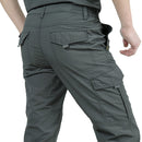 Pantalones tácticos ligeros para hombre, pantalones largos militares informales transpirables de verano para hombre, pantalones Cargo impermeables de secado rápido