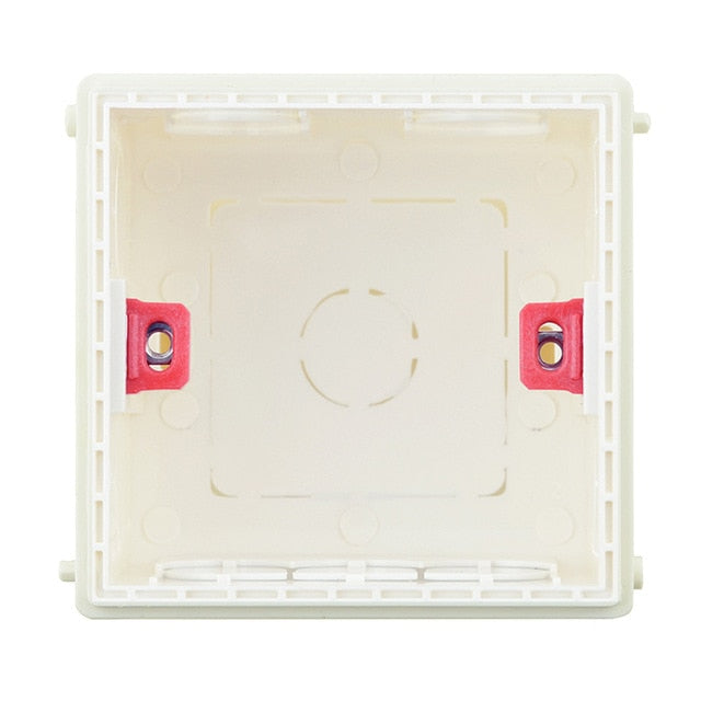 Atlectric Mounting Box Cassette Switch Socket Junction Box Hidden Concealed Internal Mounting Box Type 86 White Red Blue Box