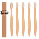 10pcs Toothbrush Bamboo Handle Rainbow Whitening Soft Bristle Bamboo Toothbrush Travel Eco-friendly Wooden Tooth Teeth Brush