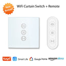 Control remoto obturador ciego Tuya Smart Life EU WiFi cortina interruptor táctil Control de voz por Google Home Alexa echo App Timer
