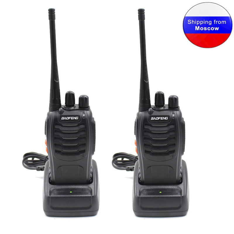2 uds Baofeng BF-888S 5W 1500mAh radio de jamón UHF 400-470MHZ 16CH Radio bidireccional BF888S walkie talkie de mano