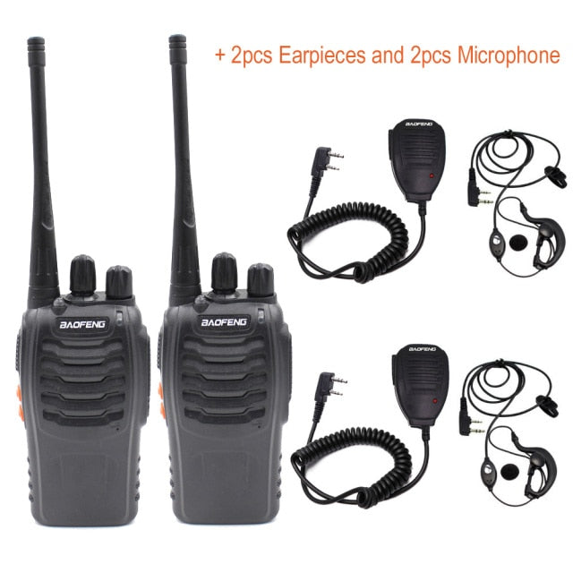 2 STÜCKE Baofeng BF-888S 5 W 1500 mAh Amateurfunkgerät UHF 400-470 MHz 16-Kanal-Funkgerät BF888S Handheld-Walkie-Talkie