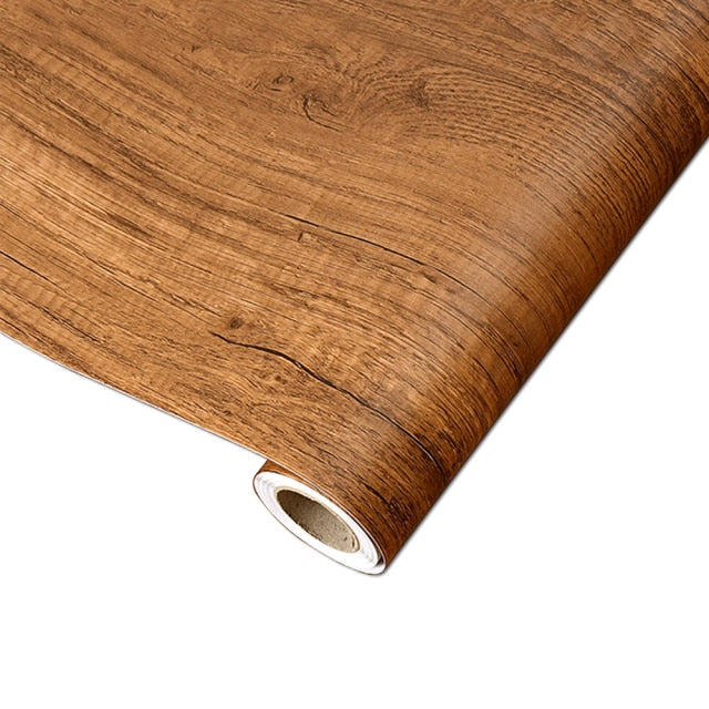 Papel tapiz de grano de madera autoadhesivo a prueba de agua, película para armario de cocina, dormitorio, armario, muebles, pegatinas de renovación de escritorio, decoración