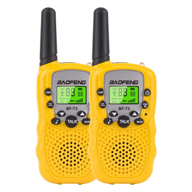 2 uds Walkie Talkie niños Radio portátil mini Walkie-talkie para niños comunicador linterna potencia segura interfono bidireccional