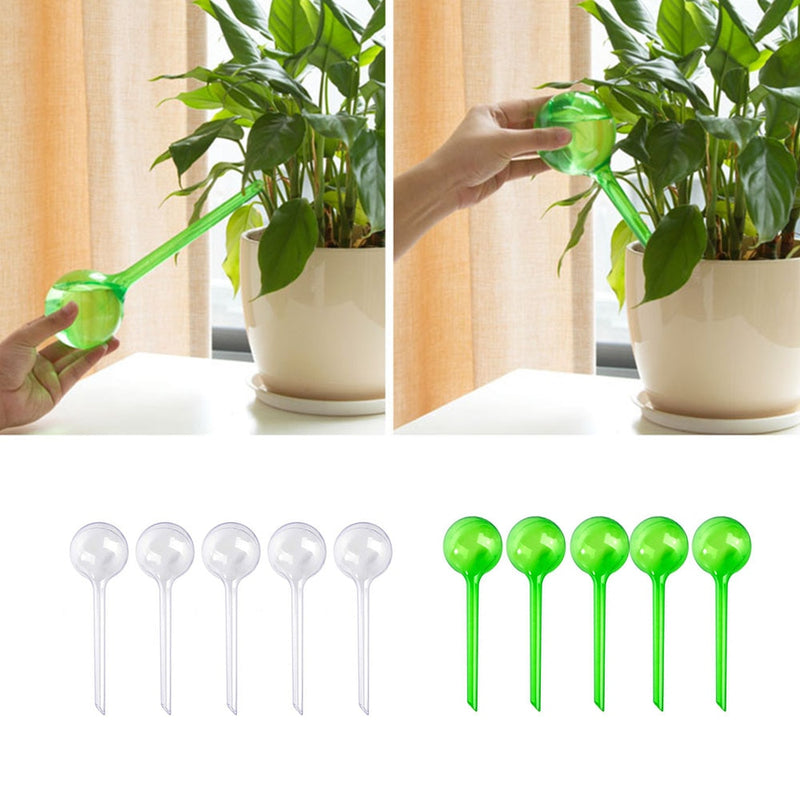 1/5 stücke Automatische Pflanze Selbstbewässerung Wasser Feeder Kunststoff PVC Ball Pflanze Blumen Wasser Feeder Indoor Outdoor Gießkannen