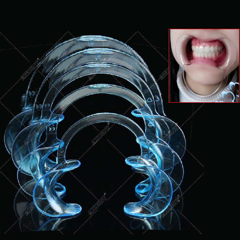 5 unids/set abridor de boca Dental en forma de C mordaza Dental herramienta de ortodoncia Intraoral mejilla labio Retractor boca esparcidor abridor de labios