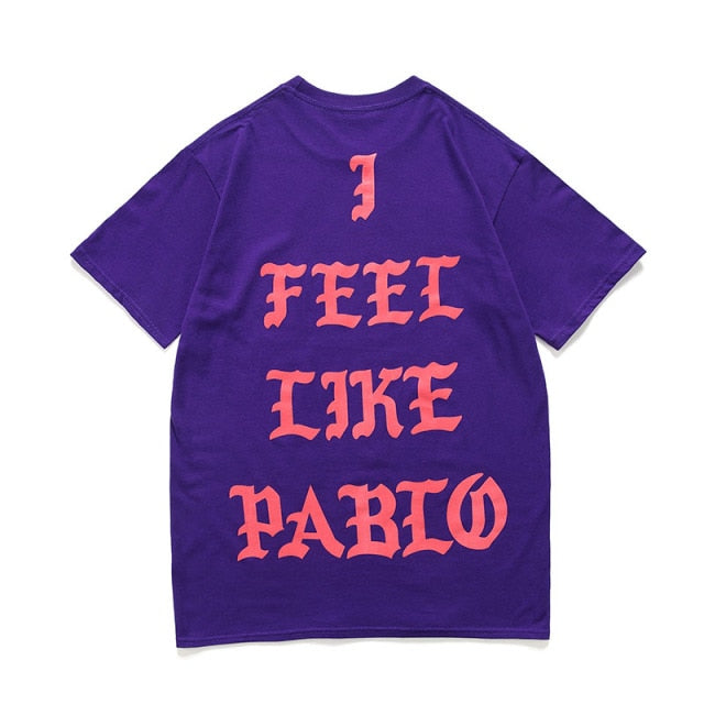 Pablo Kanye West Konzert New York London Los Angeles Ich fühle mich wie Paul Weiß Schwarz Kamel Armeegrün Lila Orange Baumwoll-T-Shirt