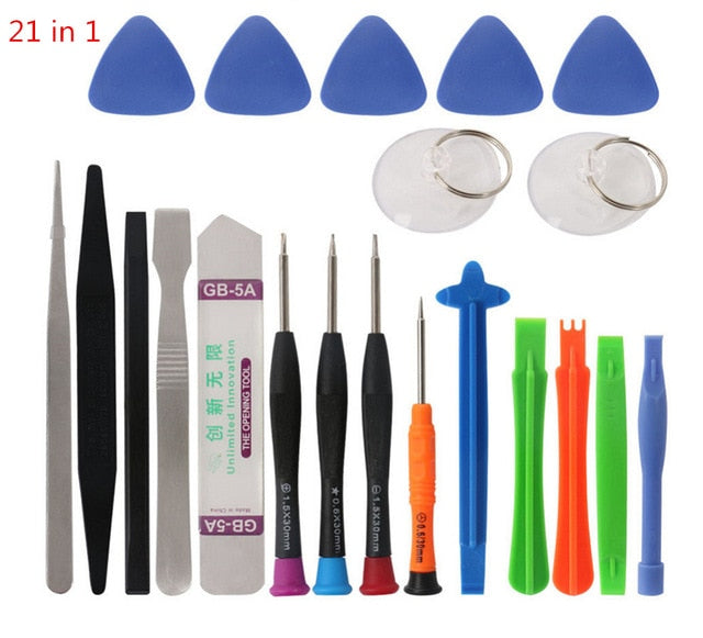 21 in 1 Mobile Phone Repair Tools Kit Spudger Pry Opening Tool Screwdriver Set for iPhone X 8 7 6S 6 Plus 11 Pro XS Hand Tools